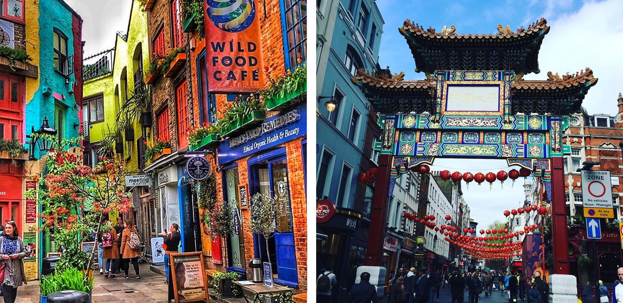 neal's yard is an instagram paradise, unique with is colours and building you have to snap a photo of it